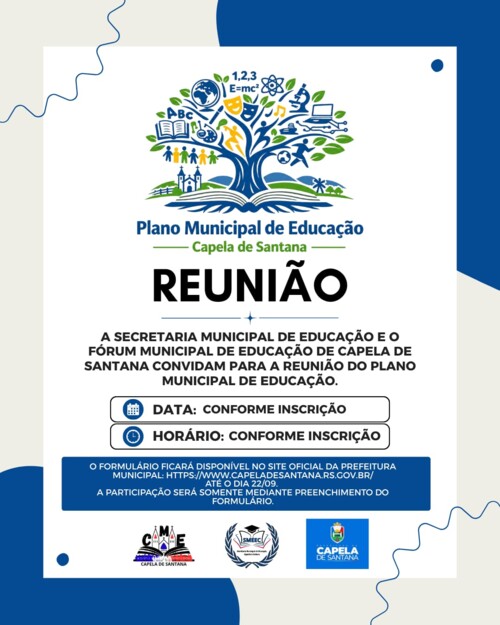   Convidamos toda a comunidade de Capela de Santana